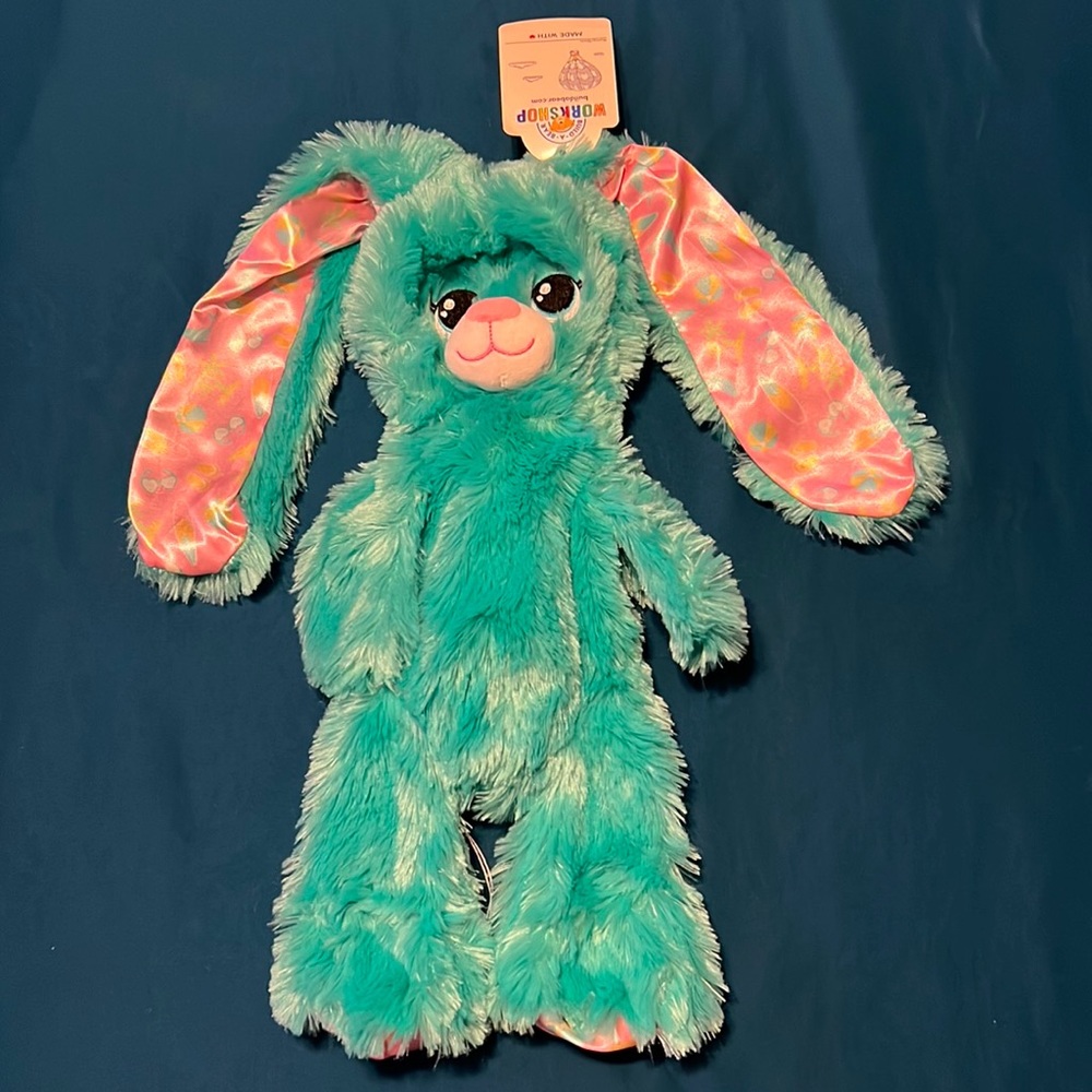 New with tags Unstuffed Build-A-Bear Ocean Vibes Beach Bunny